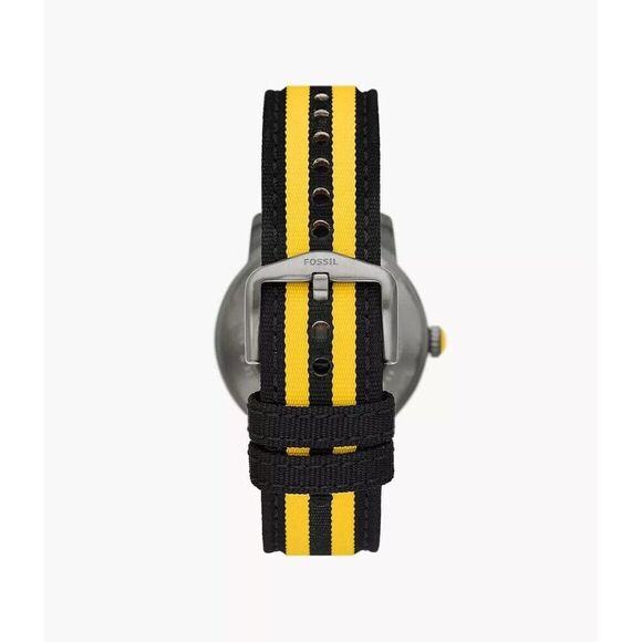 FOSSIL Harry Potter 3-Hand Hufflepuff Ltd Ed Nylon Watch Collectible #1436 NWT - Picture 2 of 10